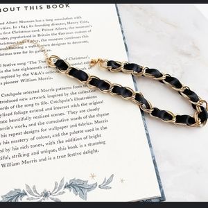 Stargaze Jewelry Crybaby Chunky Velvet Threaded Chain Choker Gold Gold-plated